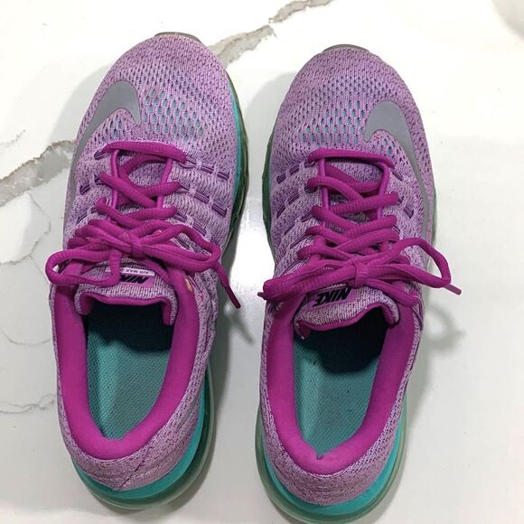 Nike AirMax | Girls Athletic Purple Pink Shoes Sneakers Air Max Size 5.5Y - Picture 5 of 8